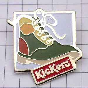 ピンバッジ・キッカーズ革靴 KICKERS