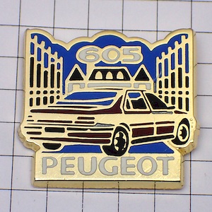 ピンバッジ・プジョー６０５車 PEUGEOT FRANCE