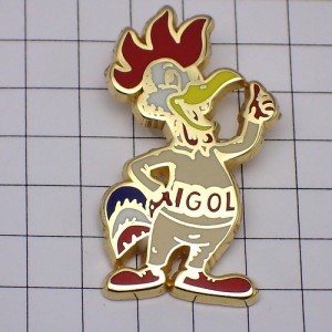 ピンバッジ・ニワトリ鶏イゴール石油 IGOL FRANCE