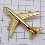 ピンバッジ・金色の飛行機エールフランス航空