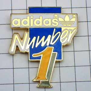 ピンバッジ・アディダス「１」番 ADIDAS