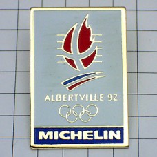 ピンバッジ・アルベールビル五輪ミシュラン社 MICHELIN  ALBERTVILLE-1992 SAVOIE FRANCE