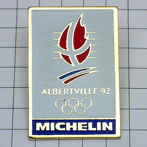 ピンバッジ・アルベールビル五輪ミシュラン社 MICHELIN  ALBERTVILLE-1992 SAVOIE FRANCE