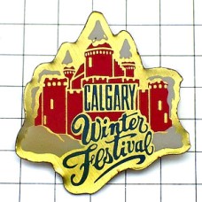 ピンバッジ・カルガリーお城カナダ冬の祭典 CALGARY CANADA WINTER-FESTIVAL