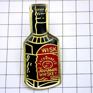 ピンバッジ・ジャックダニエル酒ボトル瓶 JACK-DANIELS TENNESSEE WHISKY WHISKEY USA