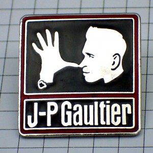 ピンバッジ・ジャンポールゴルチエ肖像 JEAN-PAUL-GAULTIER