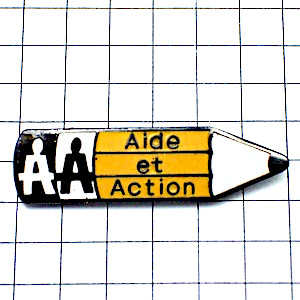 ピンバッジ・鉛筆ＡＡ文房具 AIDE-ET-ACTION FRANCE