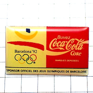 ピンバッジ・バルセロナ五輪コカコーラ1992年スペイン COCA-COLA BARCELONA-1992 SPAIN