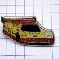 ピンバッジ・ジャガー車ルマンレース４番 JAGUAR XJR-9 ENGLAND LE-MANS FRANCE SILK-CUT