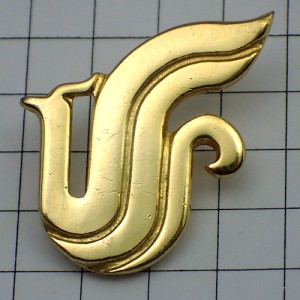 ピンバッジ・中国国際航空ロゴ金色の鳥