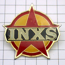 ピンバッジ・インエクセスINXSバンド音楽オーストラリア星 INXS AUSTRALIA