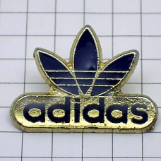 ピンバッジ・アディダスadidasロゴ青