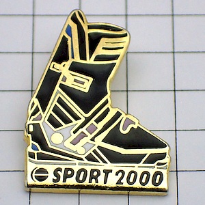 ピンバッジ・スキー用ブーツ長靴 SPORT-2000 SKIING SHOES FRANCE