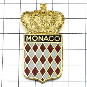 ピンバッジ・モナコ公国の紋章 MONACO