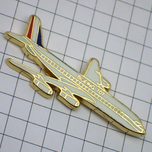 ピンバッジ・エールフランス航空ボーイング機/707 BOEING-707 USA AIR-FRANCE FRANCE