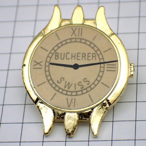 ピンバッジ・スイスの腕時計ブシュレ社 BUCHERER SWISS