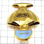 ピンバッジ・ゲラン香水壜シャリマール金色 GUERLAIN SHALIMAR PARIS FRANCE