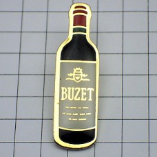 ピンバッジ・ワイン酒ビュゼ瓶 BUZET FRANCE