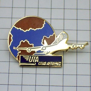 ピンバッジ・飛行機UTA/フランス国際航空会社