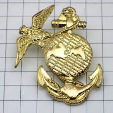 ピンバッジ・金色のイカリ錨イーグル鷲アメリカ軍海兵隊/USA US-MARINES