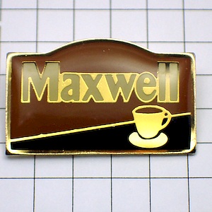 ピンバッジ・マックスウェルのコーヒーカップ珈琲 MAXWELL COFFEE