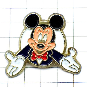 ピンバッジ・ミッキーマウス両手を広げるディズニー MICKEY DISNEY