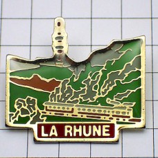 ピンバッジ・ピレネー山脈の鉄道 LA-RHUNE PYRENEES BASQUE FRANCE