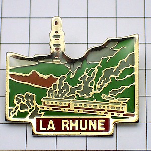 ピンバッジ・ピレネー山脈の鉄道 LA-RHUNE PYRENEES BASQUE FRANCE