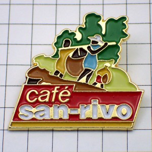 ピンバッジ・コーヒー園で働く人たち CAFE SAN-RIVO