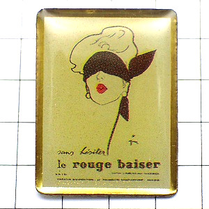 ピンバッジ・目隠しの女の子 ROUGE-BAISER REDKISS S&M