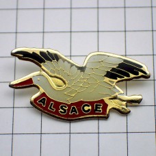 ピンバッジ・コウノトリ鳥アルザス地方 CIGOGNE ALSACE FRANCE