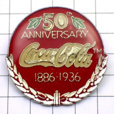 ピンバッジ・コカコーラ50周年18861936