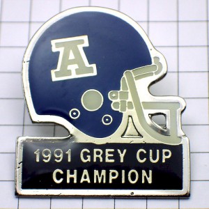 ピンバッジ・トロントアルゴノーツCFL/アメフトのヘルメット TORONTO ARGONAUTS CANADA