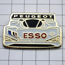 ピンバッジ・プジョー車ルマンのレース白エッソ石油 MICHELIN PEUGEOT LE-MANS FRANCE ESSO EXXONMOBIL USA