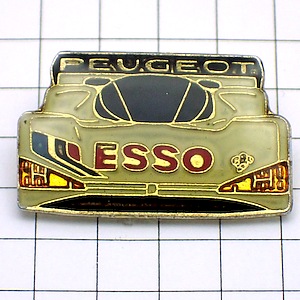 ピンバッジ・プジョー車レース PEUGEOT FRANCE ESSO EXXONMOBIL USA