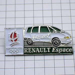 ピンバッジ・ルノー車アルベールビル五輪 RENAULT FRANCE