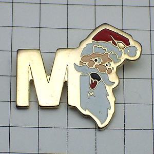 ピンバッジ・サンタクロースＭクリスマス