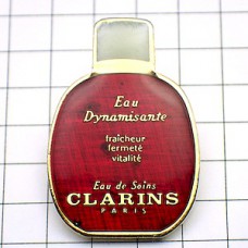 ピンバッジ・クラランス化粧水ボトル壜 CLARINS