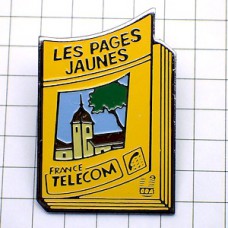 ピンバッジ・イエローページ電話帳 ANNUAIRE PAGES-JAUNES FRANCE