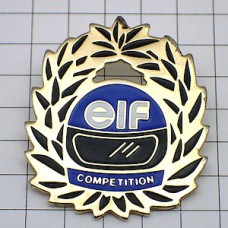 ピンバッジ・エルフ石油ヘルメット月桂樹F1レース優勝 ELF FRANCE