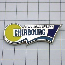 ピンバッジ・シェルブール港町 CHERBOURG FRANCE