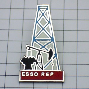 ピンバッジ・採掘場エッソ石油 ESSO EXXONMOBIL USA