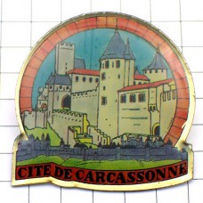 ピンバッジ・カルカッソンヌ観光地ユネスコ世界遺産 CARCASSONNE UNESCO FRANCE