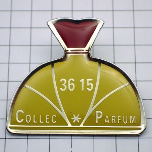 ピンバッジ・パルファン香水の壜ピンクのフタ COLLEC-PARFUM