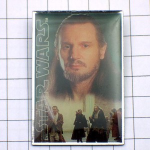 ピンバッジ・スターウォーズ映画クワイ＝ガン/USAアメリカ QUI-GON-JINN