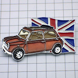 ピンバッジ・オースティン車ミニクーパー紋章イギリス国旗 AUSTIN MINI COOPER AUSTIN-MINI-COOPER MORRIS-MINI-COOPER ENGLAND