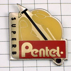 ピンバッジ・ペンテルのペン文房具 PENTEL