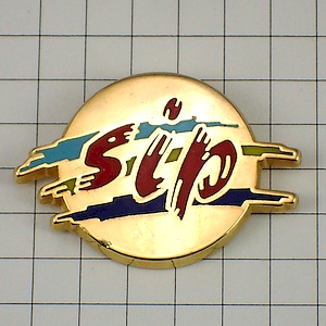 ピンバッジ・シップ/sipの文字