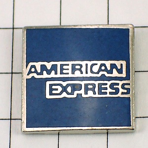 ピンバッジ・アメックスのクレジットカード印アメリカンエキスプレス青 AMERICAN-EXPRESS USA