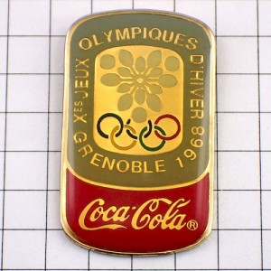 ピンバッジ・グルノーブル五輪コカコーラ1968年 GRENOBLE-1968 FRANCE